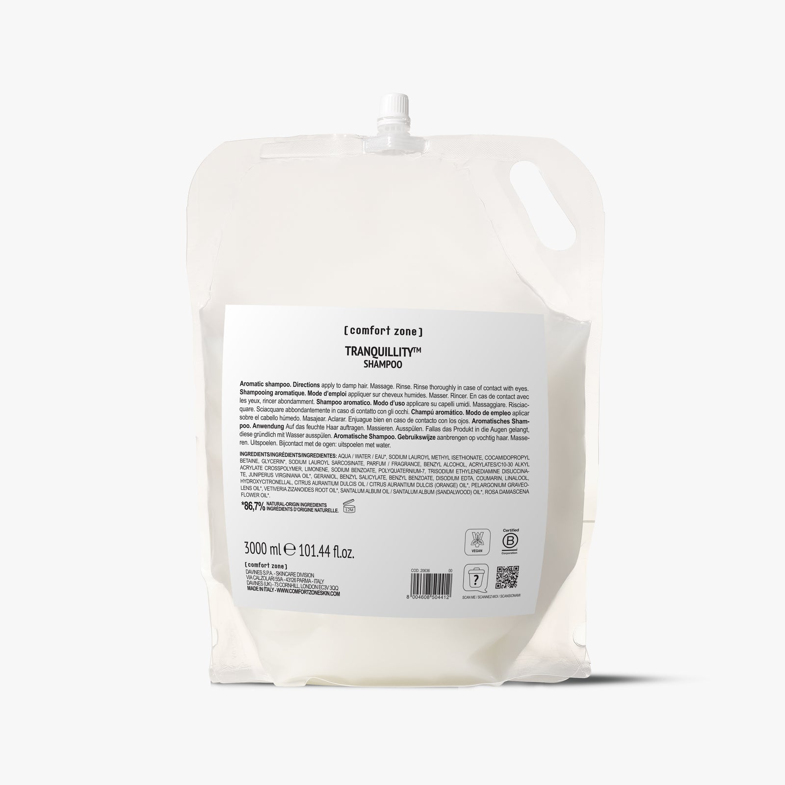 Comfort Zone: Tranquillity&amp;#8482; Shampoo Shampoo aromatico ricarica 3L-1.jpg
