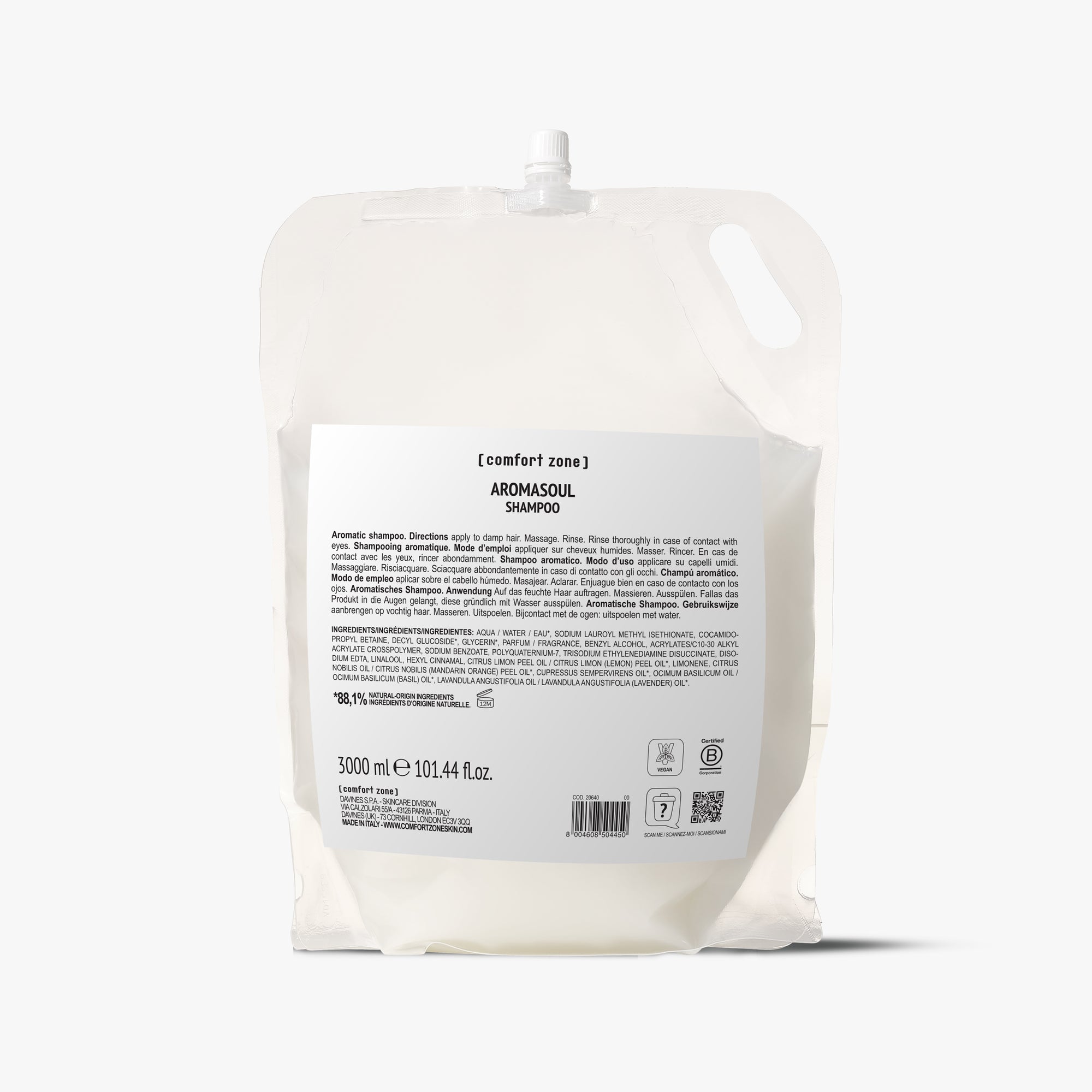 Comfort Zone: Aromasoul Shampoo Shampoo aromatico ricarica 3L-1.jpg

