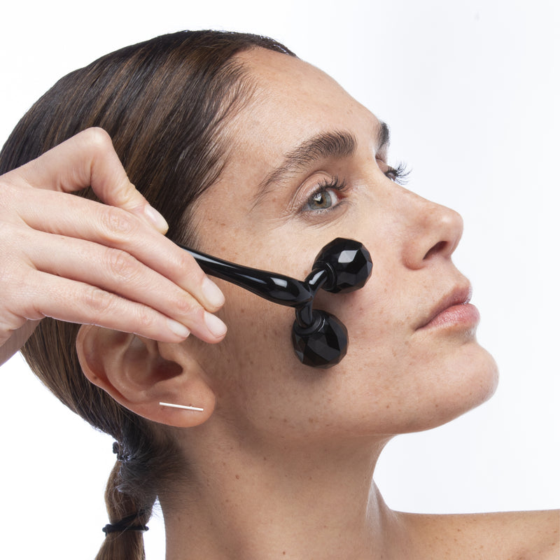 Comfort Zone: SKIN REGIMEN LX DOUBLE HEADED FACE ROLLER  Roller viso in giada nera -1.jpg
