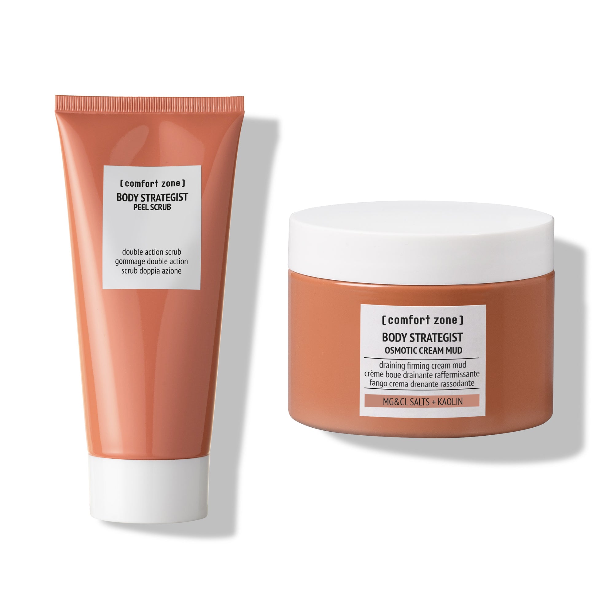 Comfort Zone: BODY STRATEGIST EXFOLIATING DRAINING DUO  Kit corpo esfoliante drenante -Exfoliating
