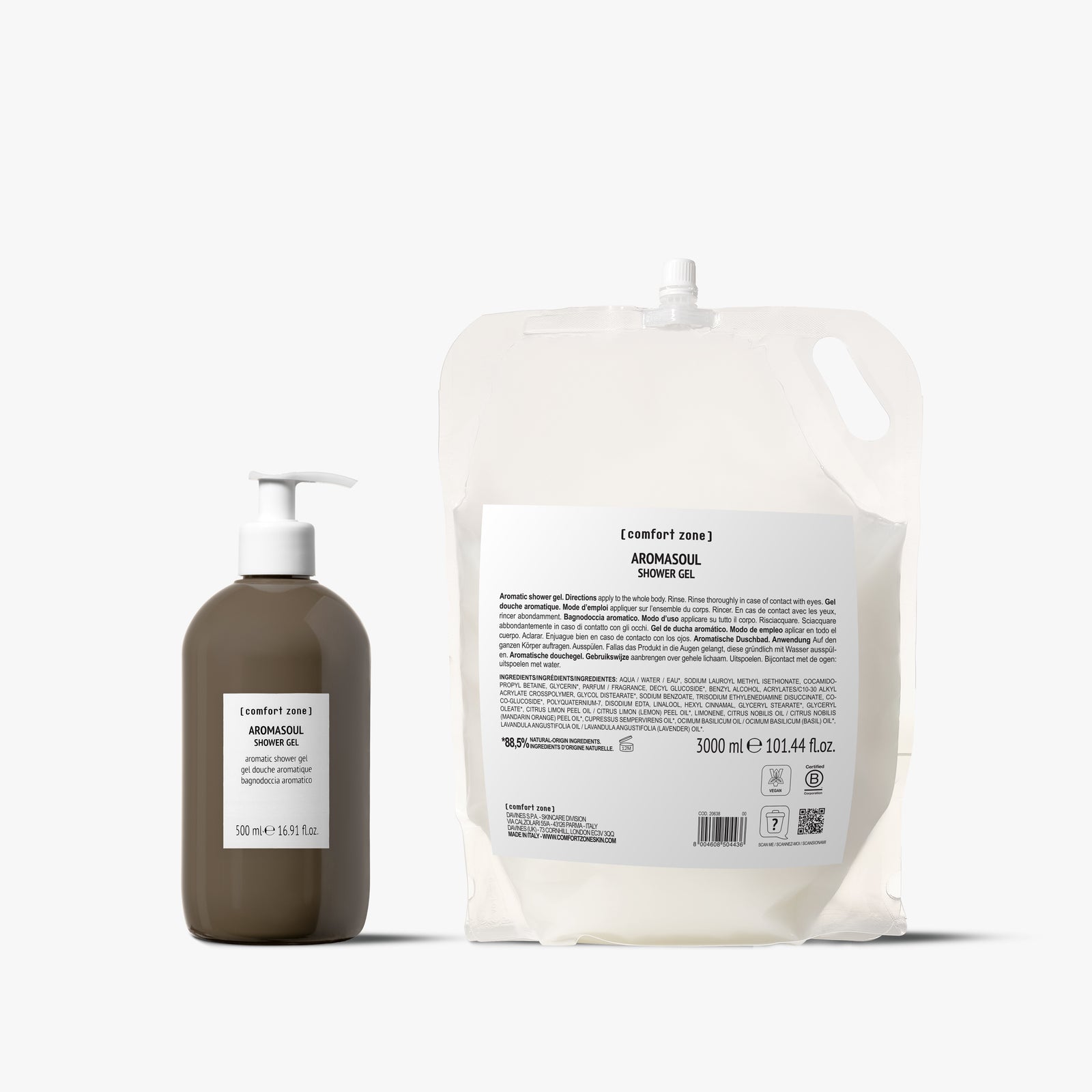 Comfort Zone: Kit Shower Gel Bagnodoccia aromatico 3L con dispenser-BDSCIT00011
