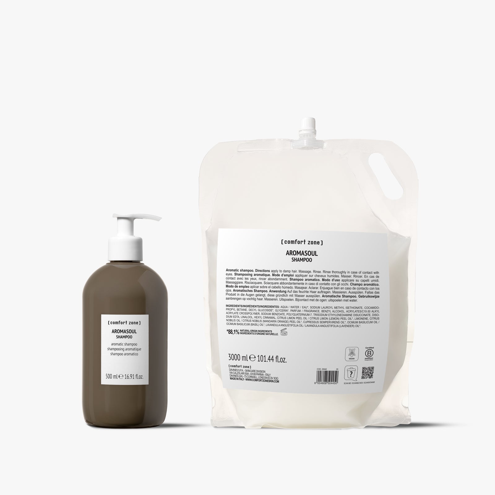 Comfort Zone: Kit Aromasoul Shampoo Shampoo aromatico 3L ricaricabile con dispenser-BDSCIT00013
