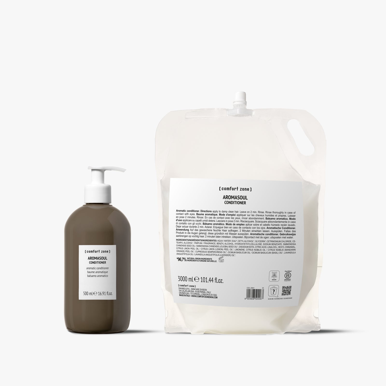 Comfort Zone: Kit Aromasoul Conditioner Balsamo aromatico 3L ricaricabile con dispenser-BDSCIT00014
