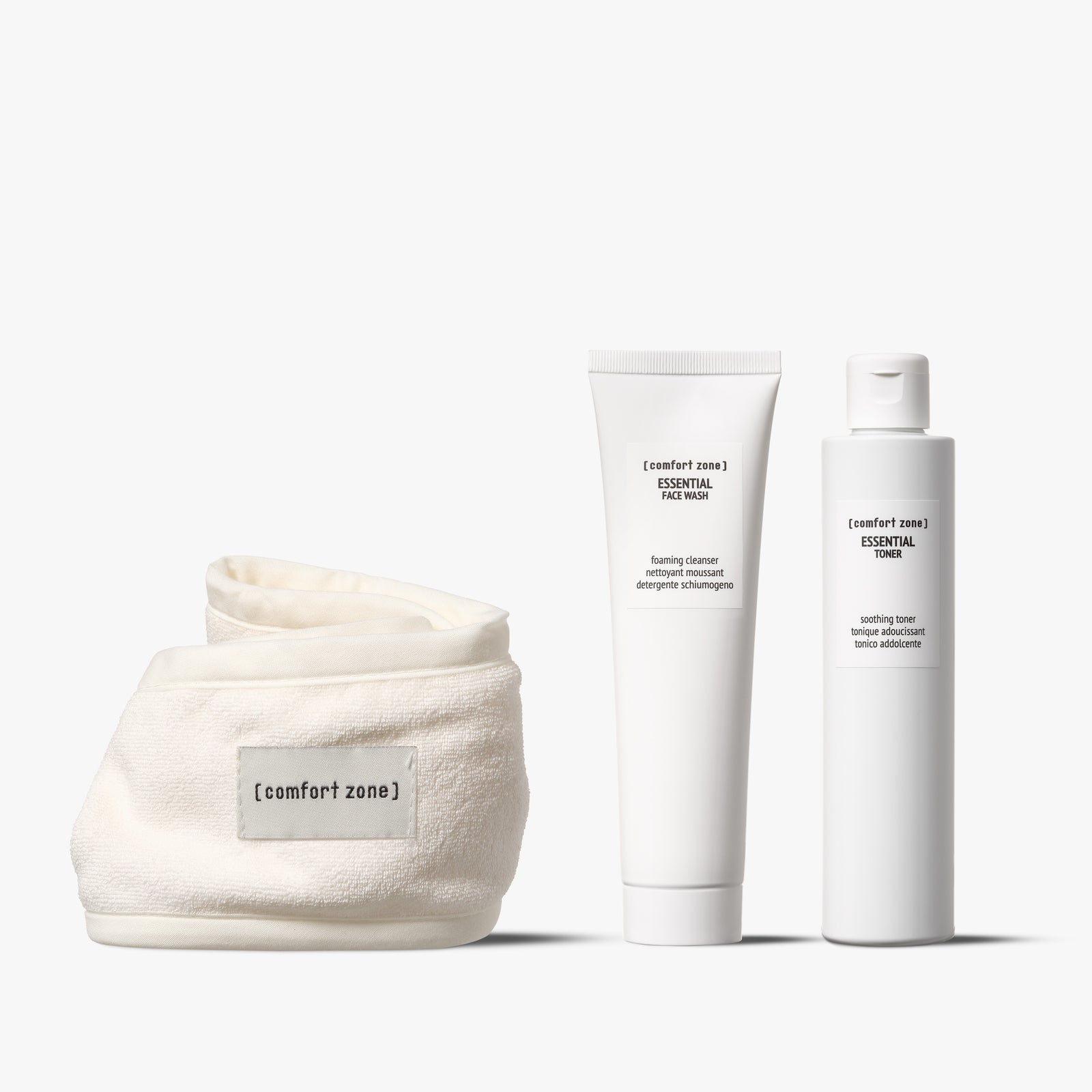 Comfort Zone: Kit Cleansing Routine Set detersione viso con fascia capelli-BDSCIT00320
