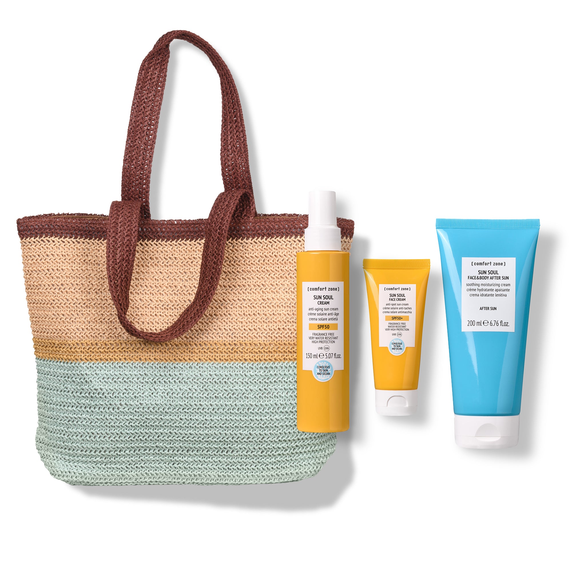 Comfort Zone: SUN SOUL SUN KIT SPF 50  Kit solare viso e corpo con bag<br> -
