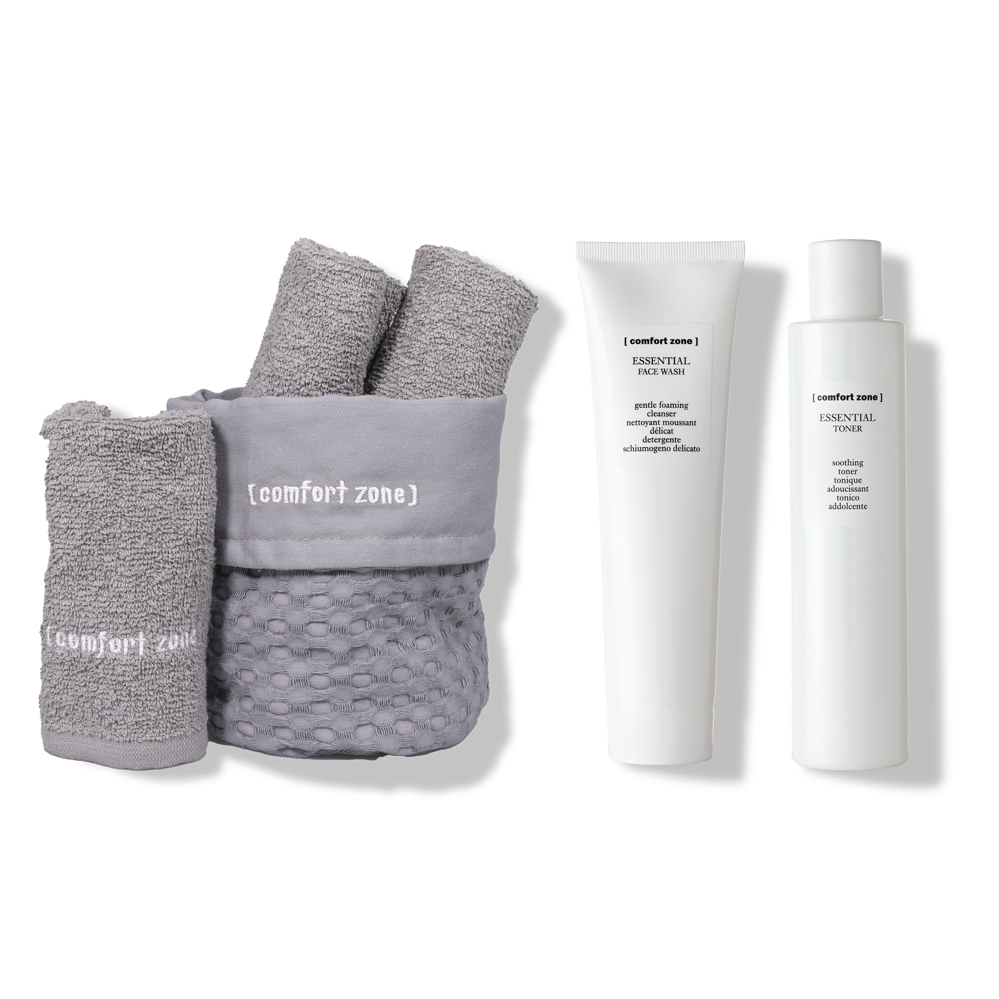 Comfort Zone: ESSENTIAL CLEANSING KIT Set detersione viso con lavette<br>-
