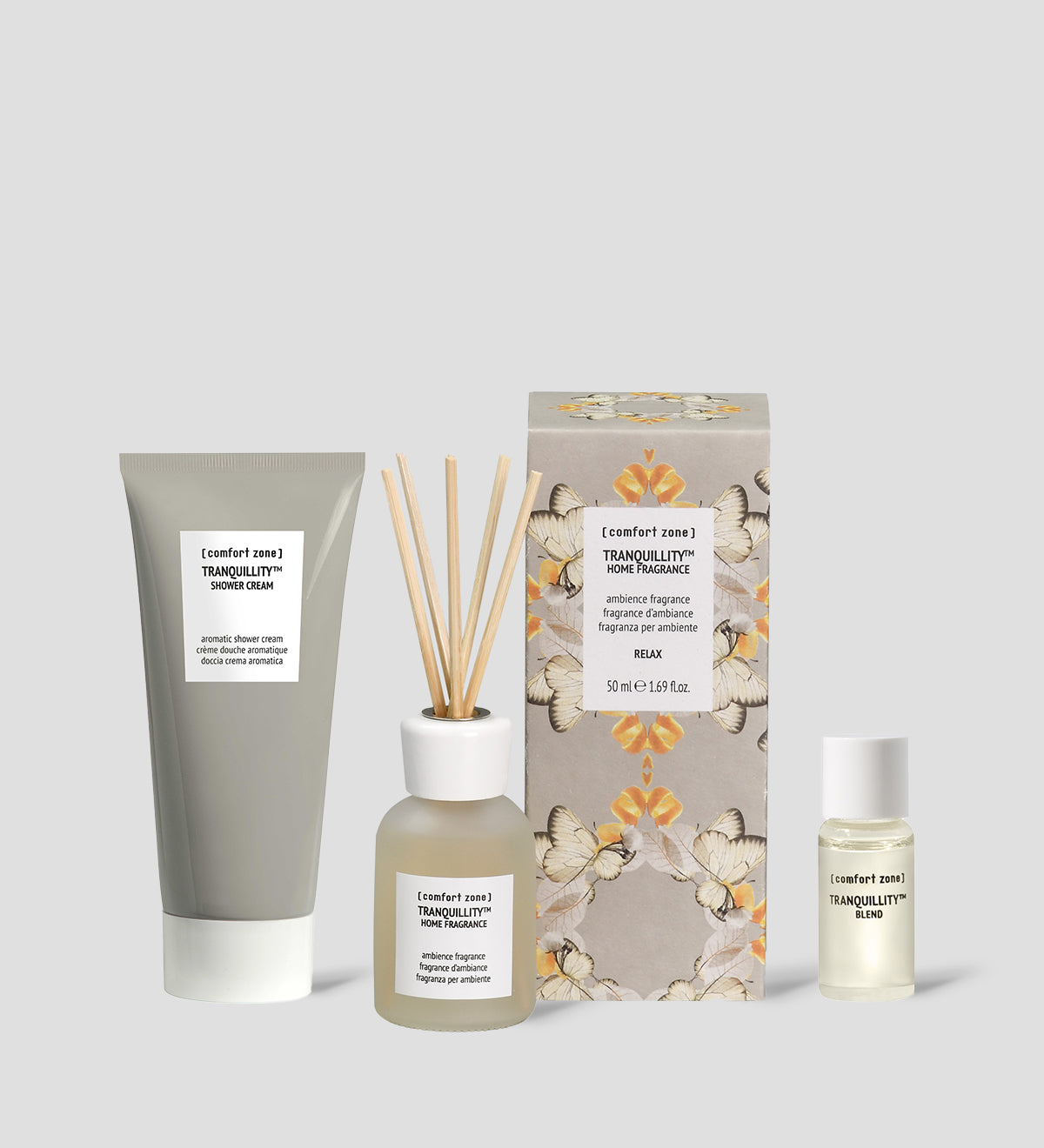Comfort Zone: TRANQUILLITY&amp;#8482; RELAXING KIT 
  Kit
  detergente aromatico-
